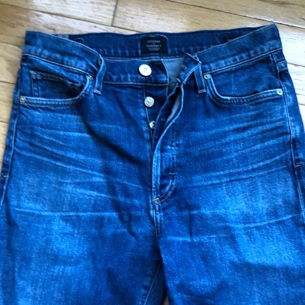 High rise straight jeans. Citizens of humanity